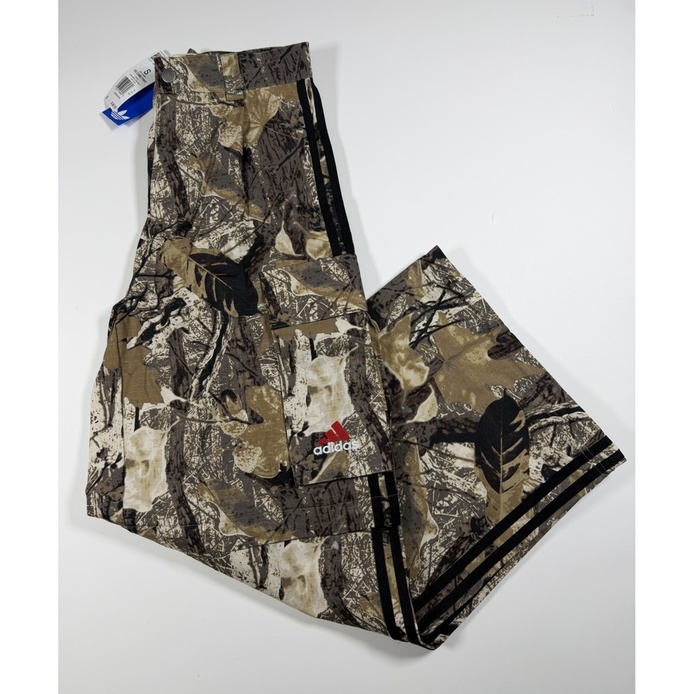 Adidas Mens OG Camo Convertible Pants Brown Leaf Cargo KD6256 Size Small NWT